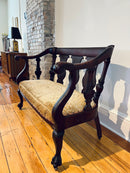 Georgian Revival Mahogany Settee