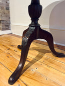 Mahogany Pedestal End Table