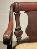 Ball and Claw Settee, Original Upholstery
