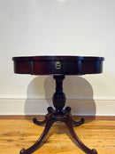 Mahogany Drum Pedestal Table
