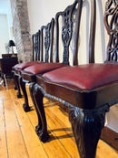 Mahogany Chippendale Revival Dining Chairs (Set of 4)