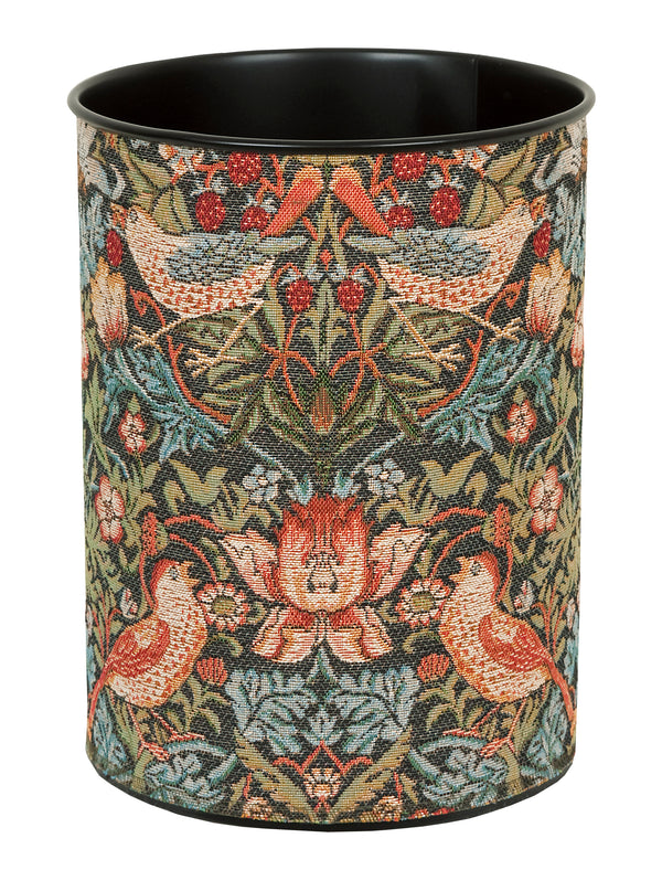 Morris Strawberry Thief Charcoal Waste Basket #TB584