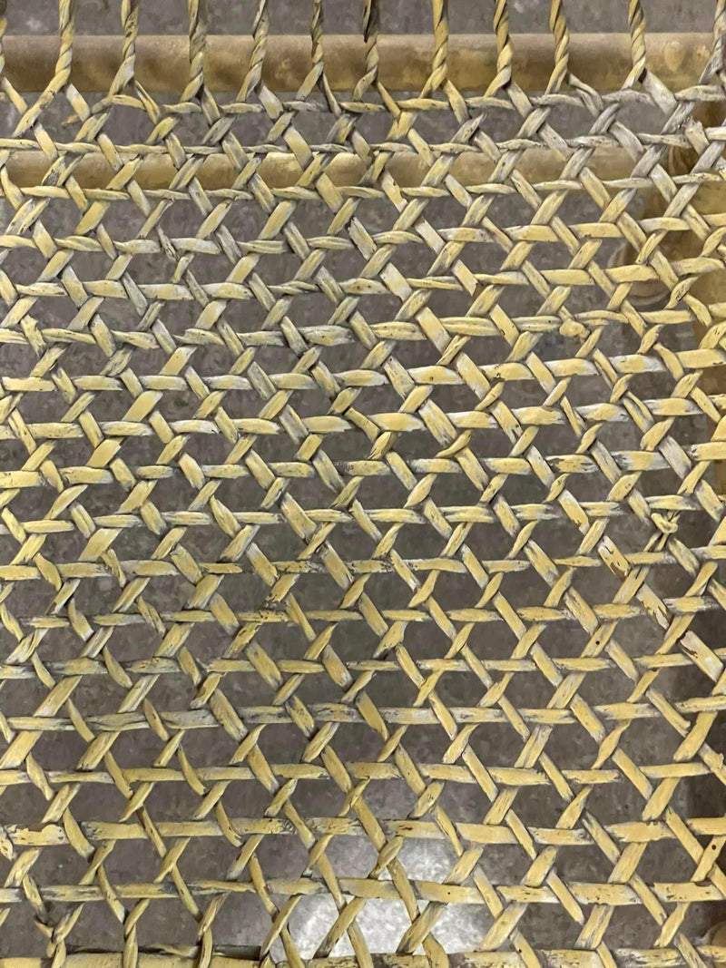 Yellow Caned Seat Chair