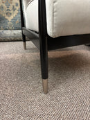 Curated 6990 Chair Cover: Joyful Grey / Finish: Black with Pewter Leg Tip