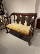 Ball and Claw Settee, Original Upholstery