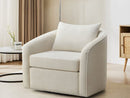 Curated 480414-B6513 Soren Swivel Chair Cream