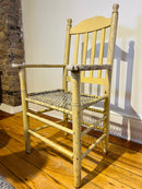 Vintage Primitive Slat-Back Armchair