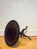 Mahogany Pedestal End Table