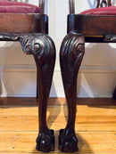 Mahogany Chippendale Revival Dining Chairs (Set of 4)