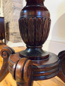 Mahogany Drum Pedestal Table