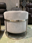 Curated 2781-F03 Chair Cover: Mercedes Ash / Fin: Pewter