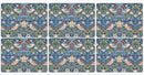 Strawberry Thief Blue Placemats, Set of 4