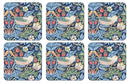 Strawberry Thief Blue Coasters