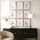 Curated 32339 Botanical Flowers Prints, Set of 9
