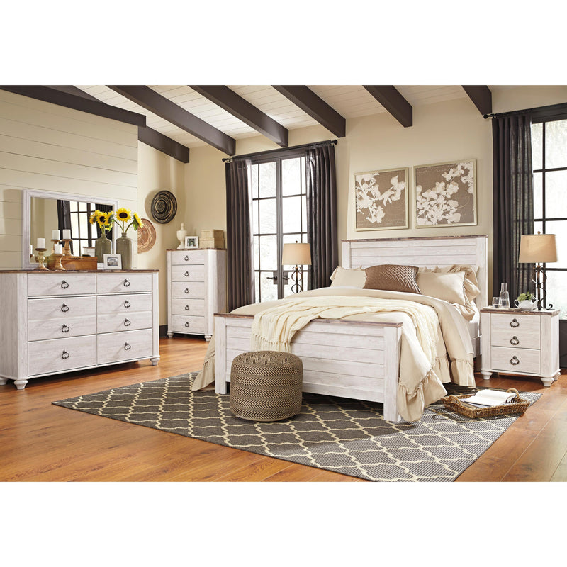 Signature Design by Ashley Willowton B267 5 pc Queen Panel Bedroom Set IMAGE 1