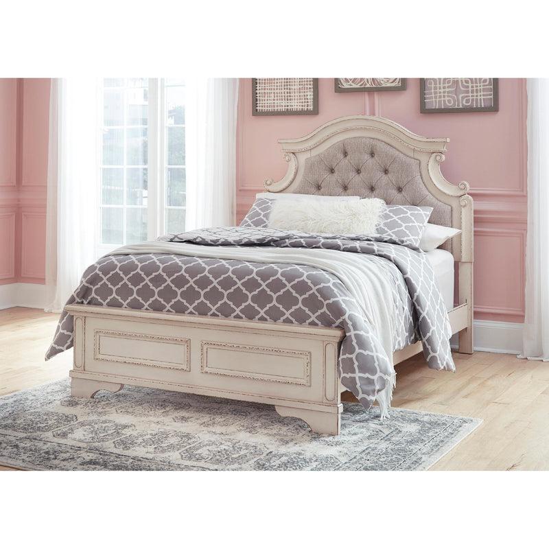 Signature Design by Ashley Realyn B743 6 pc Full Upholstered Panel Bedroom Set IMAGE 2
