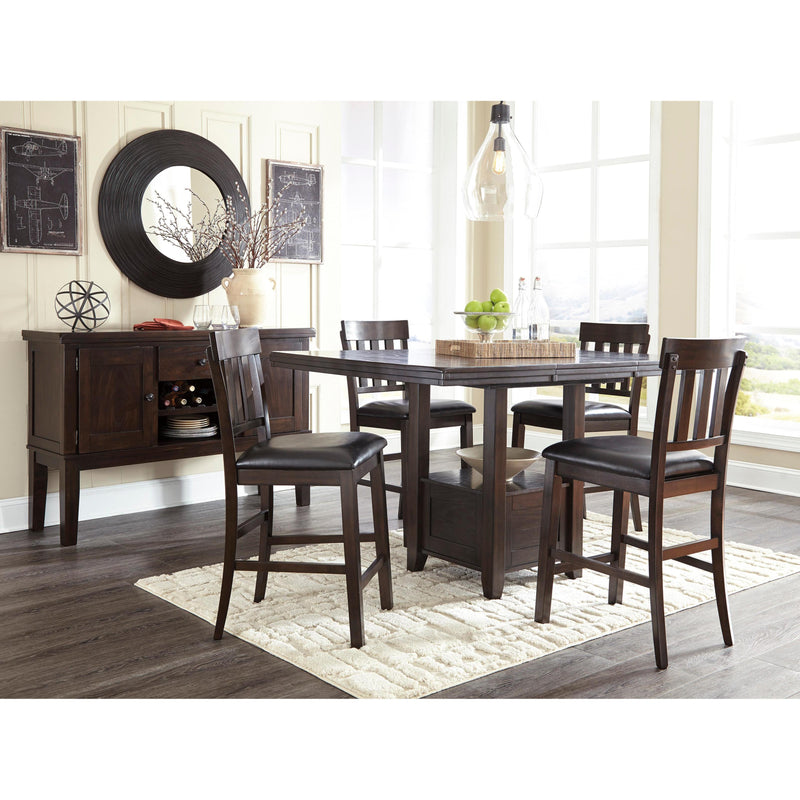 Signature Design by Ashley Haddigan D596D5 5 pc Counter Height Dining Set IMAGE 2