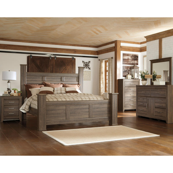 Signature Design by Ashley Juararo B251 7 pc King Poster Bedroom Set IMAGE 1