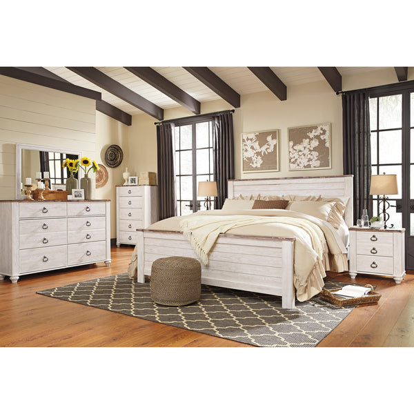 Signature Design by Ashley Willowton B267 6 pc King Panel Bedroom Set IMAGE 1