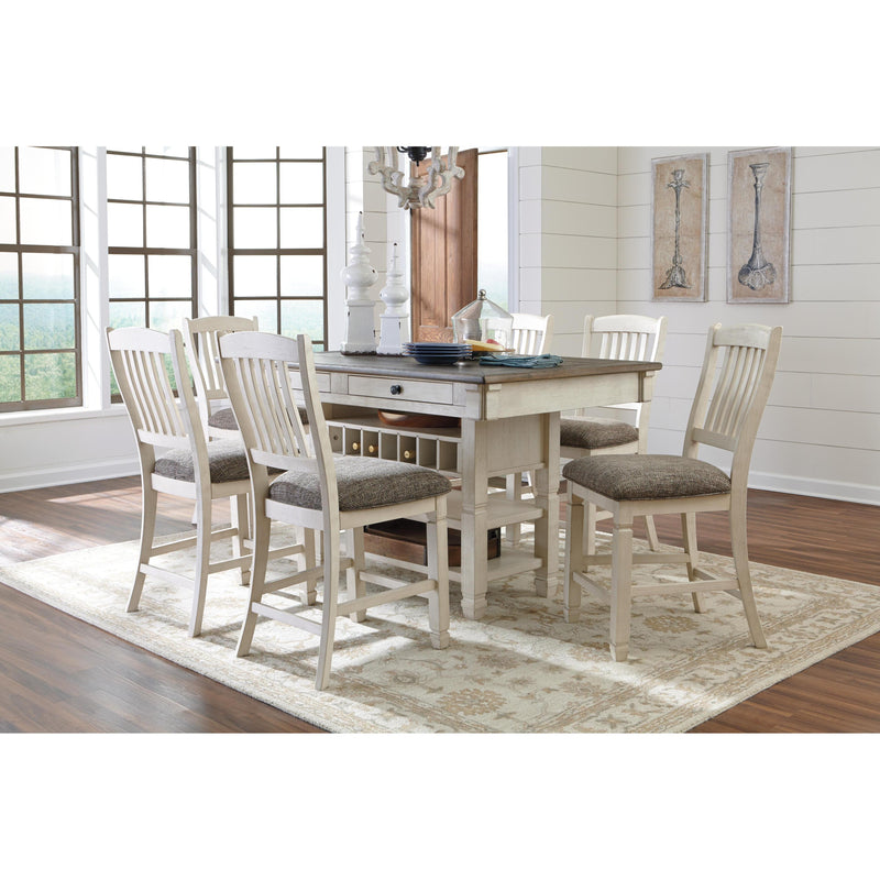 Signature Design by Ashley Bolanburg D647D9 7 pc Counter Height Dining Set IMAGE 1