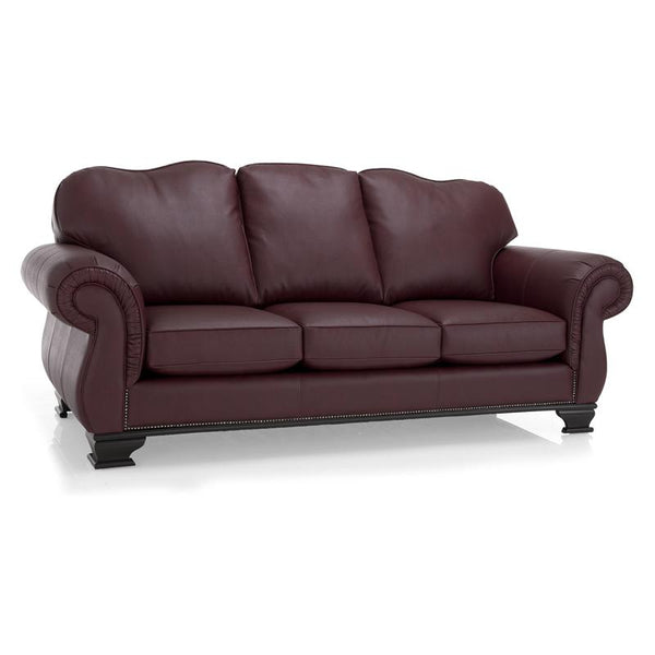 Decor-Rest Furniture Stationary Leather Look Sofa 3933 Sofa IMAGE 1