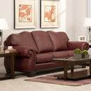 Decor-Rest Furniture Stationary Leather Look Sofa 3933 Sofa IMAGE 2