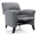 Decor-Rest Furniture Fabric Recliner 2450 Push Back Chair (Grey) IMAGE 2