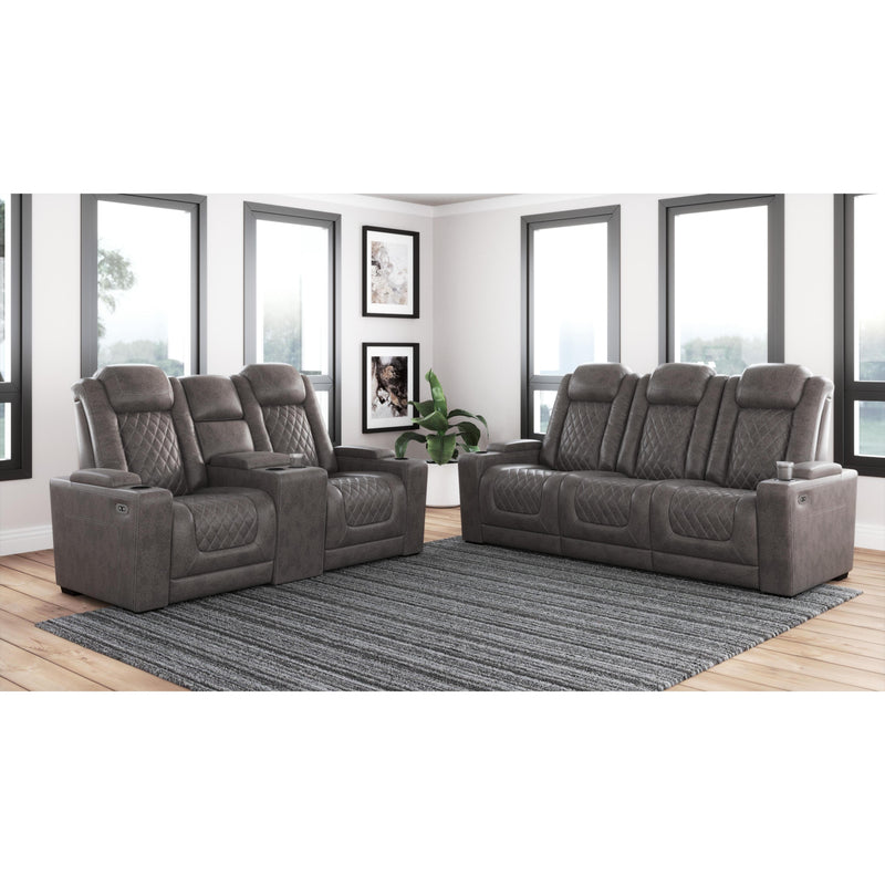 Signature Design by Ashley HyllMont 93003 2 pc Power Reclining Living Room Set IMAGE 2