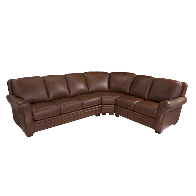 Leather Craft Orangeville Leather Sectional Orangeville Sectional IMAGE 1