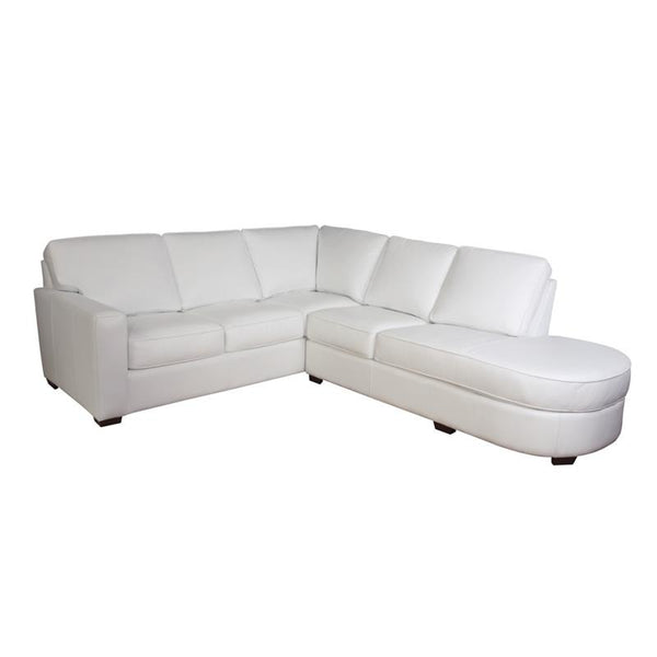 Leather Craft Polla A Leather Sectional Polla A Sectional IMAGE 1