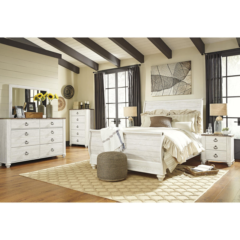 Signature Design by Ashley Willowton Queen Sleigh Bed B267-77/B267-74/B267-96 IMAGE 4