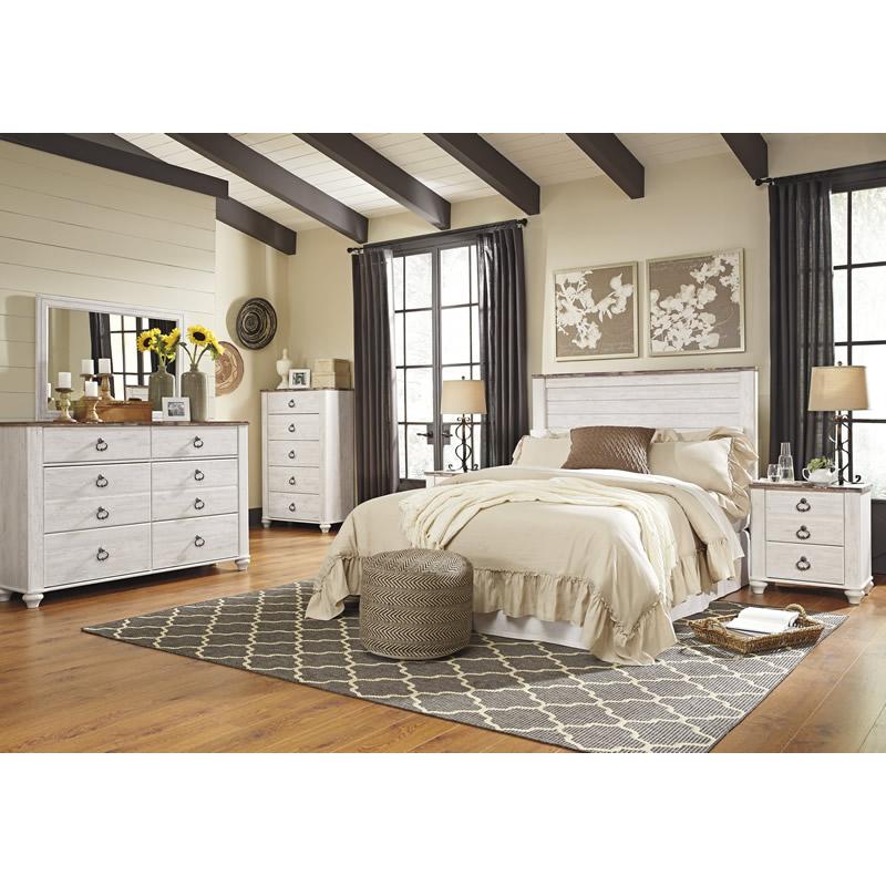 Signature Design by Ashley Willowton Queen Panel Bed B267-57/B100-31 IMAGE 4