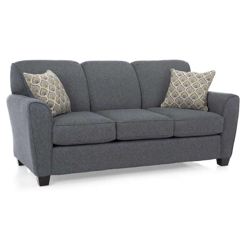 Decor-Rest Furniture Stationary Fabric Sofa 2404 Sofa (Grey) IMAGE 1