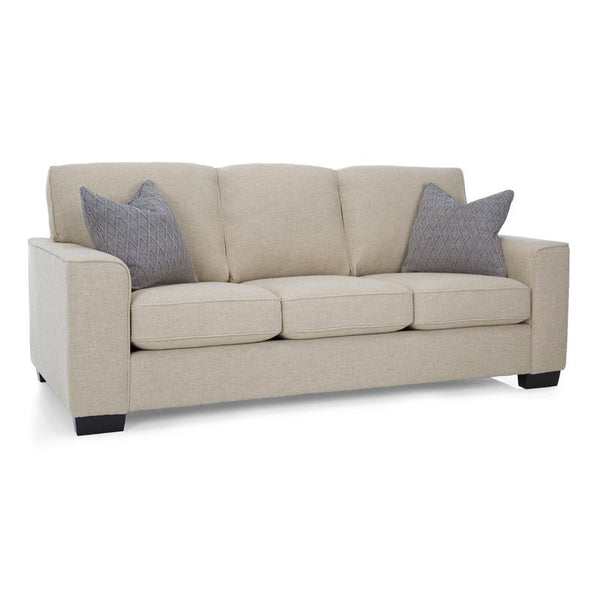 Decor-Rest Furniture Stationary Fabric Sofa 2483 Sofa (Cream) IMAGE 1