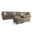 Decor-Rest Furniture Fabric 4 pc Sectional 2577/2575/2582/2581 IMAGE 1