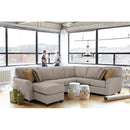 Decor-Rest Furniture Fabric Sectional 2A1-1622-GR23 IMAGE 1
