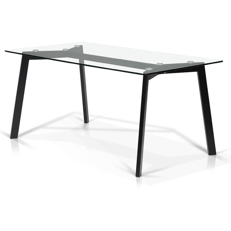 Korson Furniture Bates Dining Table with Glass Top SYT1411 IMAGE 1