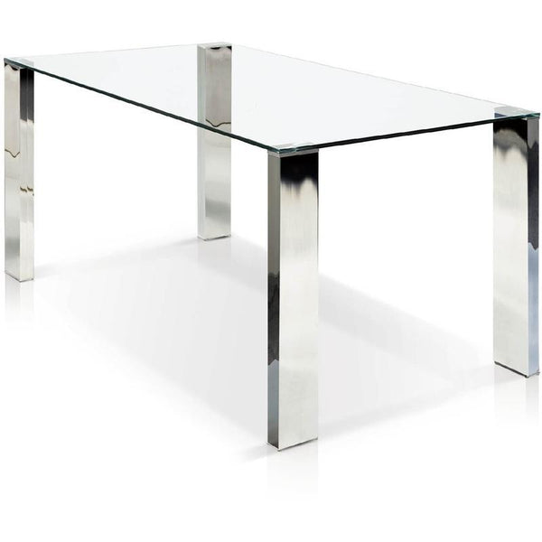 Korson Furniture Baron Dining Table with Glass Top SYT1523 IMAGE 1