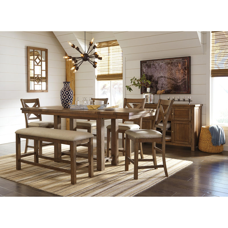 Signature Design by Ashley Moriville Counter Height Dining Table with
