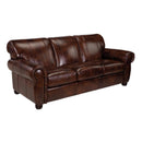 Leather Craft Georgian Stationary Leather Sofa Georgian Sofa IMAGE 1