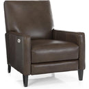 Decor-Rest Furniture Kick Back Leather Recliner Kick Back 7312 Push Back Reclining Chair IMAGE 1