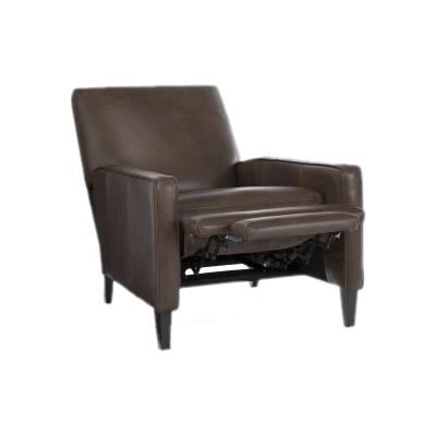 Decor-Rest Furniture Kick Back Leather Recliner Kick Back 7312 Push Back Reclining Chair IMAGE 1