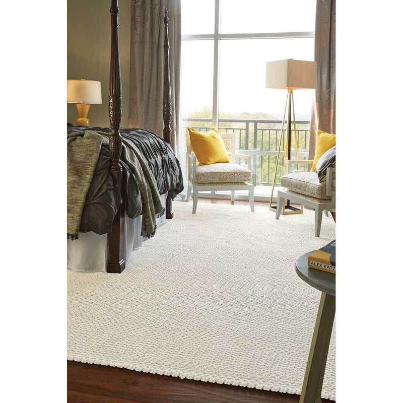Capel Rugs Rectangle Dramatic Static 0027 5' x 8' Rug - Cyber White IMAGE 2