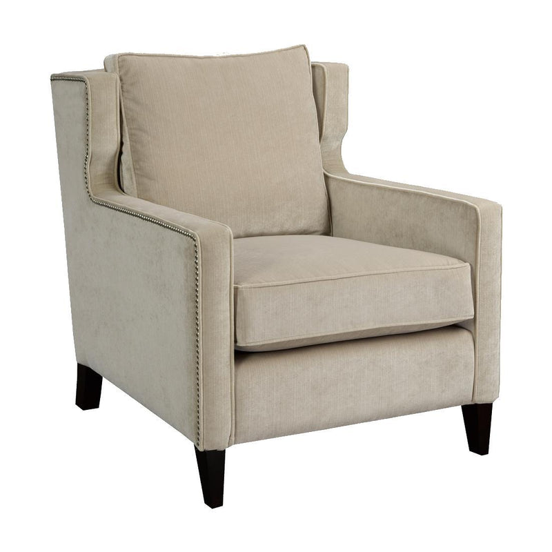Brentwood Classics Alastair Stationary Fabric Accent Chair Alastair 229-20 Accent Chair - Striato Pewter IMAGE 1
