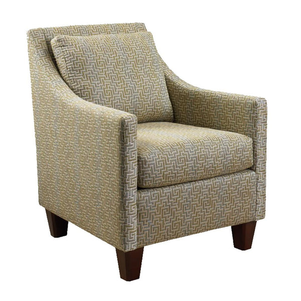 Brentwood Classics Jemma Stationary Fabric Accent Chair Jemma 140-20 Accent Chair - Interlock Tussah IMAGE 1