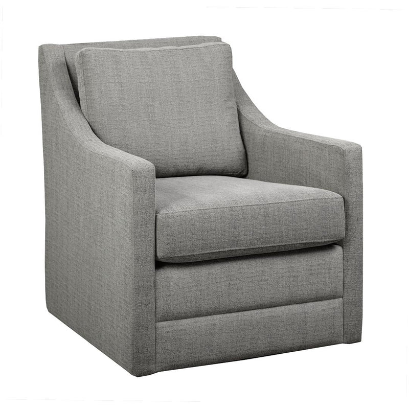Brentwood Classics Jeffrey Swivel Fabric Accent Chair Jeffrey 259-24 Accent Chair - Snapshot Fog IMAGE 1
