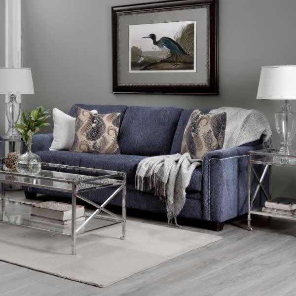 Decor-Rest Furniture Stationary Fabric Sofa 2877S-AN-STND IMAGE 1