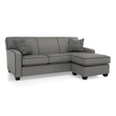 Decor-Rest Furniture Fabric Queen Sofabed 2401-QBCH Queen Sofabed with Chaise IMAGE 1