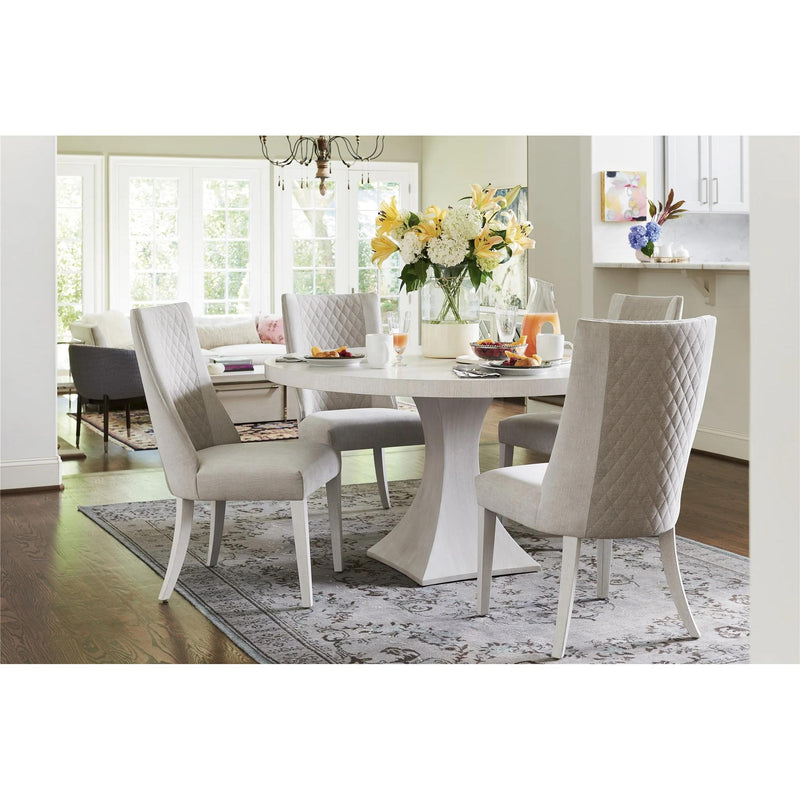 Universal Furniture Round Paradox Dining Table with Pedestal Base 827657-TAB/827657-BASE IMAGE 2
