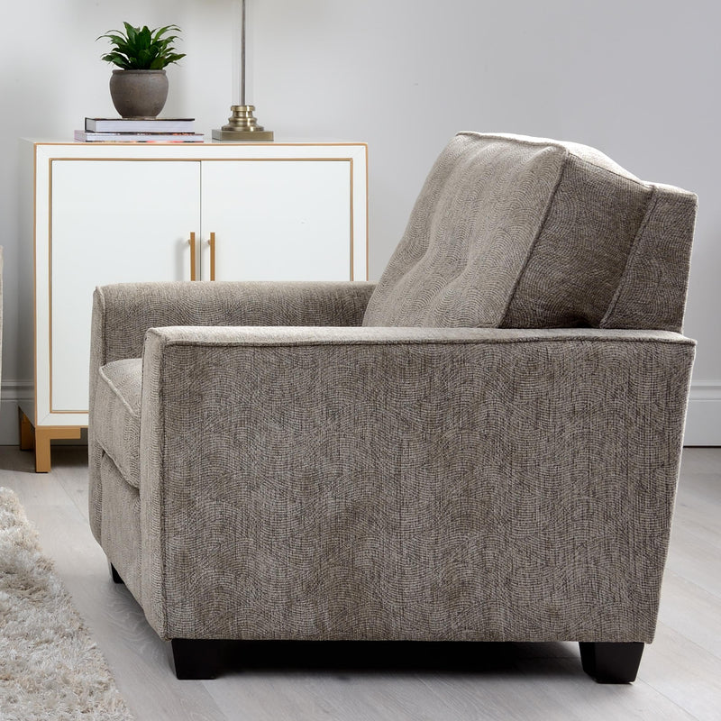 Decor-Rest Furniture 2967-C Chair Struttura Pewter